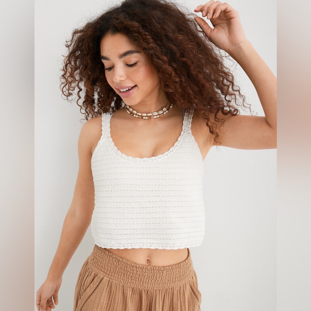 Aerie Summer Nights Cropped Tank Top